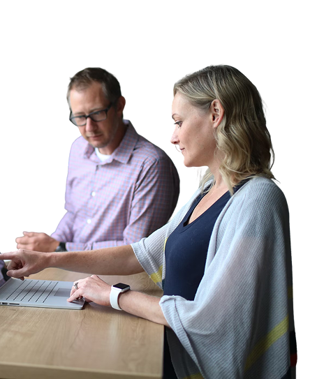 Team working with clean CRM data